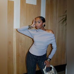 ZARA ASYMMETRIC RUCHED STRETCH TOP